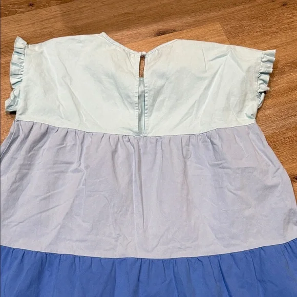 Simply Southern Size M Blue Color  Block Dress - Picture 5 of 9